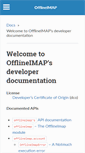 Mobile Screenshot of docs.offlineimap.org